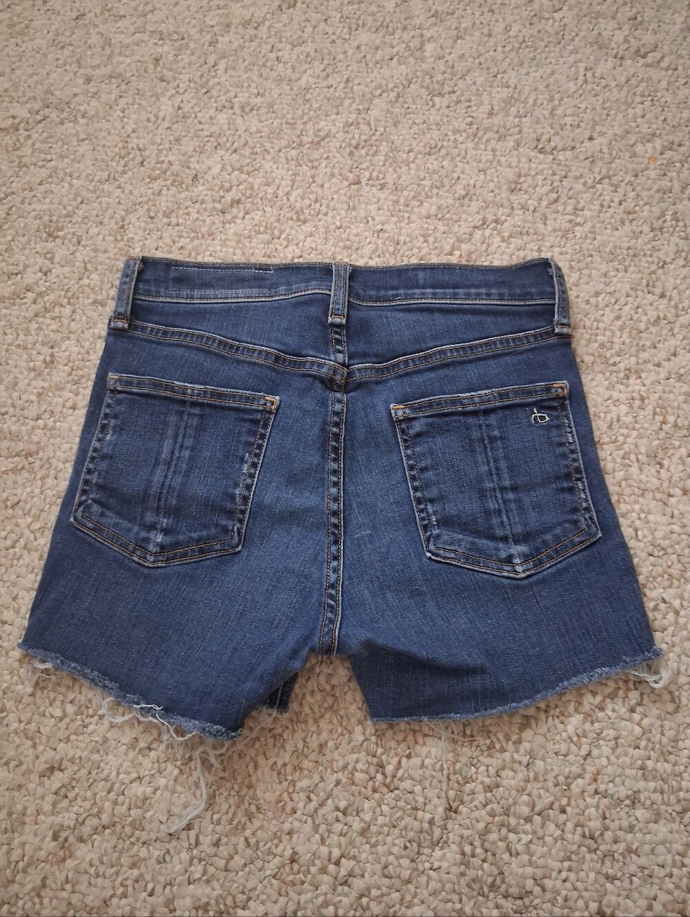 Rag & Bone High Rise Denim Shorts - Picture 2 of 8